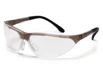 Pyramex Rendezvous SCG2810ST Safety Glasses Clear H2X Anti-Fog Lens | Crystal Gray Frame