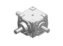 Hub City 0220-00838 1:2 Ratio, Cast Iron Bevel Reducer, 1.000" Input Diameter, 0.625" Output Diameter, Shaft Input, Shaft Output