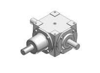 Hub City 0220-00901 1:1 Ratio, Cast Iron Bevel Reducer, 1.000" Input Diameter, 1.000" Output Diameter, Shaft Input, Shaft Output
