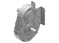 Hub City 0220-01013 1:1 Ratio, Cast Iron Parallel Shaft Drive, 1.5" Input Diameter, 1.500" Output Diameter, H Gear Type, Shaft I