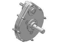 Hub City 0220-01714 7.3:1 Ratio, Cast Iron Parallel Shaft Drive, 0.75" Input Diameter, 1.375" Output Diameter, S Gear Type, Shaf