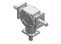 Hub City 0220-05409 2:1 Ratio, Aluminum Bevel Reducer, 0.6245" Input Diameter, 0.625" Output Diameter, Shaft Input, Shaft Output