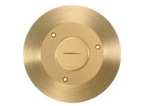 Hubbell Wiring SF2925 COMBO CVR/FLANGE RND BRS 2 1/8 RECPT