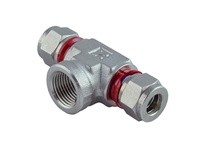 Superlok SFBTI-16M-8N 1M T X 1M T X 1/2"F NPT - Female Branch Tee - 316 Stainless Steel | YarinInd