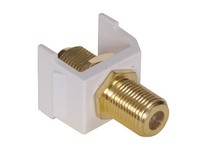 Hubbell Wiring SFFGW SNAP-FIT GOLD F CONN WH | YarinInd