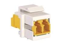 Hubbell Wiring SFFLCSYEI FIBER SNAP-FIT FLSH LC DUPLX YL ZIRC EI