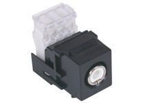 Hubbell Wiring SFRC110W SNAP-FIT RCA CONN 110 WH INS BK