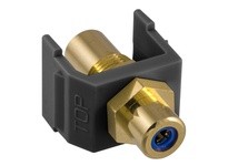 Hubbell Wiring SFRCBFFBK SNAP-FIT BL RCA/RCA BK HOUSING