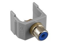 Hubbell Wiring SFRCBGY SNAP-FIT BL RCA SOLDER GY HOUSING