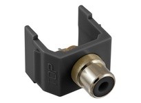 Hubbell Wiring SFRCBKBK SNAP-FIT BK RCA SOLDER BK HOUSING