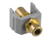 Hubbell Wiring SFRCBKFFGY SNAP-FIT BK RCA/RCA GY HOUSING