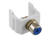 Hubbell Wiring SFRCBW SNAP-FIT BL RCA SOLDER WH HOUSING