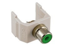Hubbell Wiring SFRCGNOW SNAP-FIT GN RCA SOLDER OW HOUSING