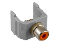 Hubbell Wiring SFRCORGY SNAP-FIT OR RCA SOLDER GY | YarinInd