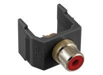 Hubbell Wiring SFRCRBK SNAP-FIT RD RCA SOLDER BK HOUSING