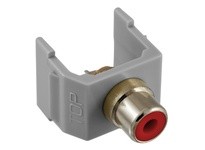 Hubbell Wiring SFRCRGY SNAP-FIT RD RCA SOLDER GY HOUSING