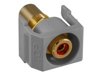Hubbell Wiring SFRCRRGY SNAP-FIT RD RCA/RCA RECESSED GY