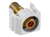 Hubbell Wiring SFRCRRW SNAP-FIT RD RCA/RCA RECESSED WH