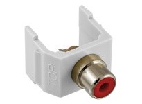 Hubbell Wiring SFRCRW SNAP-FIT RD RCA SOLDER WH HOUSING