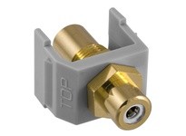 Hubbell Wiring SFRCWFFGY SNAP-FIT WH RCA/RCA GY HOUSING