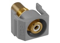 Hubbell Wiring SFRCWRGY SNAP-FIT WH RCA/RCA RECESSED GY