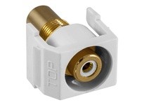 Hubbell Wiring SFRCWRW SNAP-FIT WH RCA/RCA RECESSED WH