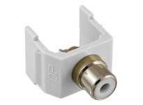 Hubbell Wiring SFRCWW SNAP-FIT WH RCA SOLDER WH HOUSING