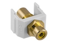 Hubbell Wiring SFRCYFFW SNAP-FIT YL RCA/RCA WH Housing | YarinInd