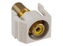 Hubbell Wiring SFRCYROW SNAP-FIT YL RCA/RCA RECESSED OW