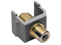 Hubbell Wiring SFRFGGY SNAP-FIT RCA TO F-COUPLER GY