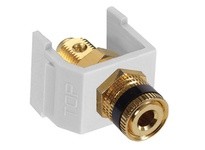 Hubbell Wiring SFSPGBKW SNAP-FIT BK SPKR POST WH HOUSING