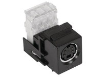 Hubbell Wiring SFSV110BK SNAP-FIT S-VIDEO F/F 110 IDC BK