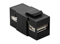 Hubbell Wiring SFUSBAA3BK SNAP-FIT KEYSTONEUSB V 3.0A to ABK
