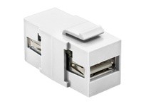 Hubbell Wiring SFUSBAAW SNAP-FIT KEYSTONE USB A TO A WH | High-Quality Industrial Supplies