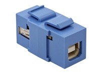 Hubbell Wiring SFUSBABB SNAP-FIT KEYSTONE USB A TO B BL