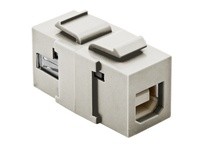 Hubbell Wiring SFUSBABOW SNAP FIT KEYSTONE USB A TO B OW