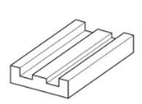 System Plast SG-2060-10 Chain and Cable Guide Chain Guide, 1.125" Width x 0.5" Height x 10' Length, Grey Nolu-SChain and Cable G