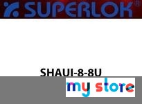 Superlok SHAUI-8-8U Male AN/JIC Elbow Connector 1/2"T X 1/2"M JIC 37° - AN 45° Union Elbow - 3/4-16 Straight Thread - 316 Stainl