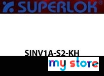 Superlok SINV1A-S2-KH 1/8"T - Angle Needle Valve - Integral Bonnet - Round Knob - 316 Stainless Steel
