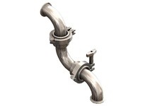 Dixon SJSS250SCC170 SJSS 316L SWIVEL 2.5" SILICONE STYLE 70 W/ CLAMP END