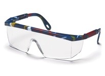 Pyramex Integra SM410S Safety Glasses Clear Lens and Mixed Blue FrameIntegra Safety Glasses Clear Lens and Mixed Blue Frame