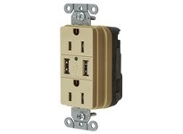Hubbell Wiring SNAP15USBI USB Charger 15A 125V | Industrial Supplies