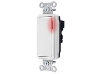 Hubbell Wiring SNAP2101PLWNA SWITCH SNAP DECSP PL 15A120/277 WH NA | YarinInd