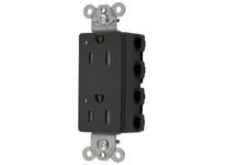 Hubbell Wiring SNAP2152BKLTRA SNAPCONNECT DECO 15A/125V LED TR BK | Industrial Supplies