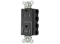 Hubbell Wiring SNAP2152C1BKTRA 1/2 SNAP CONTROLLED 15A 125V TR DECOBK