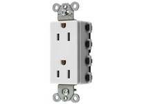 Hubbell Wiring SNAP2152WSC SNAP2CONNECT2 DECO 15A/125V SC WH | YarinInd