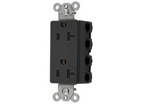 Hubbell Wiring SNAP2162BKA SNAP2CONNECT 20A/125V DECO BLACK