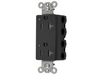 Hubbell Wiring SNAP2162BKLTRA SNAPCONNECT DECO 20A/125V LED TR BK | Industrial Supplies