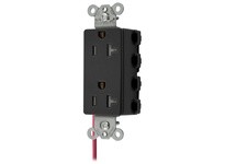 Hubbell Wiring SNAP2162BKSC SNAP2CONNECT2 DECO 20A/125V SC BK | High-Quality Electrical Supplies