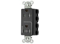 Hubbell Wiring SNAP2162C1BKTRA 1/2 SNAP CONTROLLED 20A 125V TR DECOBK | Industrial Supplies